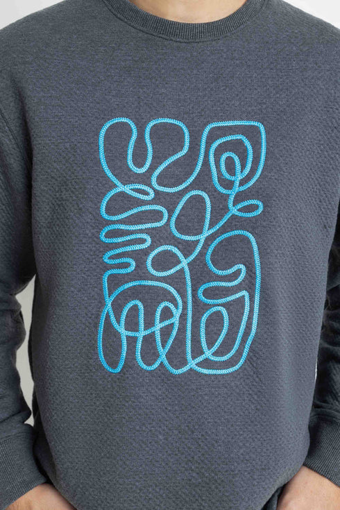 The Abstract Embroidery Sweatshirt